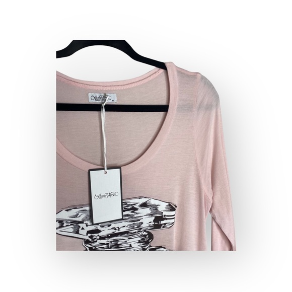 new Lauren Moshi ❤︎ Color Love Potion Bottle T Shirt Mini Dress ❤︎ Baby Pink ❤︎ - Picture 8 of 16